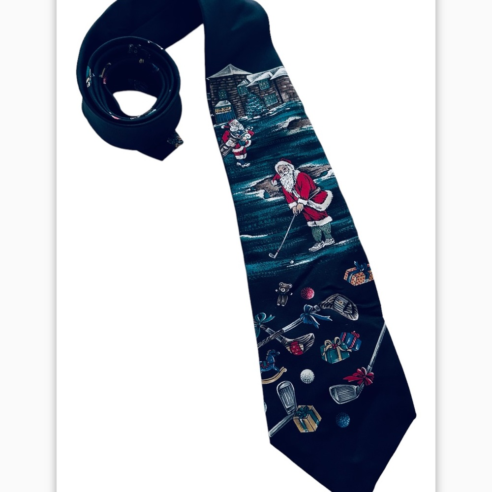 American tradition necktie hockey Christmas Santa Claus